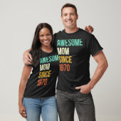 Geweldige moeder sinds 1970 moeder sinds 1970 t-shirt (Unisex)