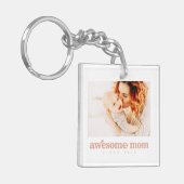 Geweldige moeder sinds 20XX Moderne Moederdag Sleutelhanger (Voorkant Links)
