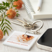 Geweldige moeder sinds 20XX Moderne Moederdag Sleutelhanger (Voorkant Rechts)