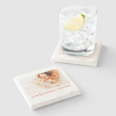 Geweldige moeder sinds 20XX Moderne Moederdag Stenen Onderzetter (Zijkant)