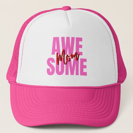 Geweldige Moeder Stijlvolle Moeder Perfect Cadeau Trucker Pet (Voorkant)