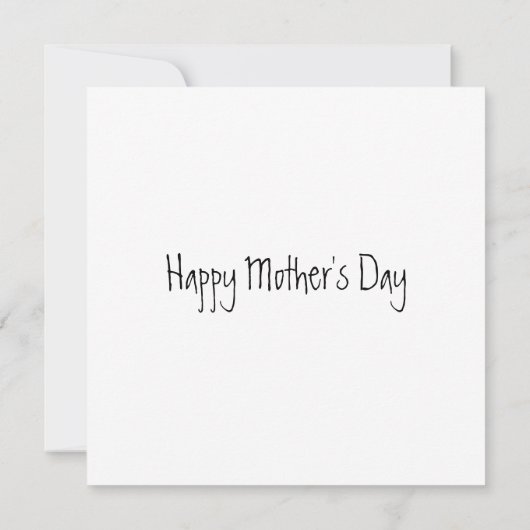 Geweldige Moeder Tattoo en Harlekijn Moederdag Kaart (Achterkant)