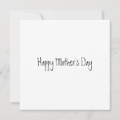 Geweldige Moeder Tattoo en Harlequin Moederdag Kaart (Achterkant)