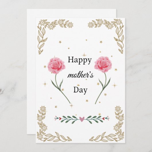 Geweldige Moeder Wenskaart Perfect voor Moederdag Feestdagenkaart (Voorkant / Achterkant)