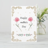 Geweldige Moeder Wenskaart Perfect voor Moederdag Feestdagenkaart (Staand voorkant)