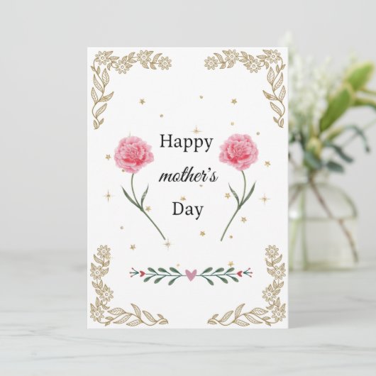 Geweldige Moeder Wenskaart Perfect voor Moederdag Feestdagenkaart (Staand voorkant)