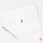 Geweldige moeders hebben tatoeages en pitbulls vin hart sticker (Envelop)