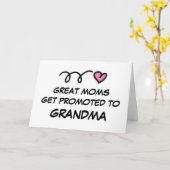 GEWELDIGE MOEDERS WORDEN GEPROMOVEERD TOT OMA-wens Kaart (Gele Bloem)