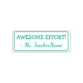 "GEWELDIGE MOEITE!" + Aangepaste Instructor Naam Zelfinktende Stempel (Design)