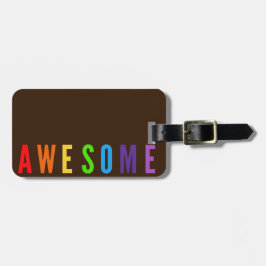 GEWELDIGE MOGELIJKE TEKST VAN VERBROKEN RAINBOWKLE BAGAGELABEL