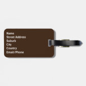 GEWELDIGE MOGELIJKE TEKST VAN VERBROKEN RAINBOWKLE BAGAGELABEL (Achterkant horizontaal)