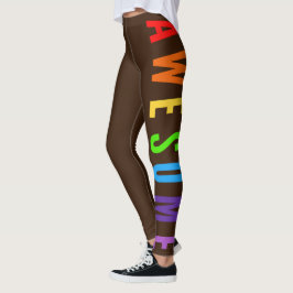 GEWELDIGE MOGELIJKE TEKST VAN VERBROKEN RAINBOWKLE LEGGINGS