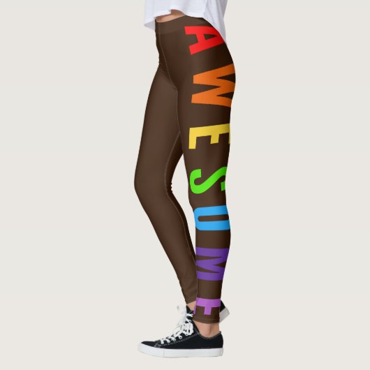 GEWELDIGE MOGELIJKE TEKST VAN VERBROKEN RAINBOWKLE LEGGINGS (Links)