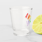 GEWELDIGE MOGELIJKE VERBINDING MET RAINBOW KLEURTE SHOT GLAS (Links)