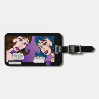 Geweldige Moi Pop Art Bagagelabel