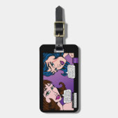 Geweldige Moi Pop Art Bagagelabel (Voorkant verticaal)