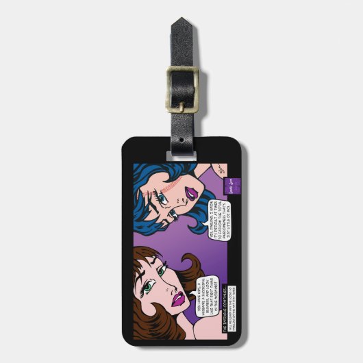 Geweldige Moi Pop Art Bagagelabel (Voorkant verticaal)