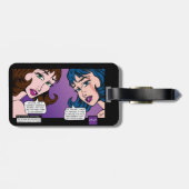 Geweldige Moi Pop Art Bagagelabel (Achterkant horizontaal)