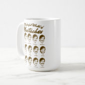Geweldige Mok van de Wereld der Mustaches (Voorkant links)