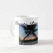 Geweldige Mok van Puerto Rico Beach/Quote Coffee (Voorkant links)