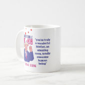 Geweldige MOM Grappige TRUMP Citaat Moeders Persoo Koffiemok (Voorkant links)