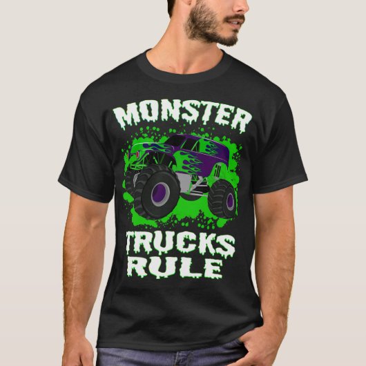 Geweldige Monsterwagens koelen in de vorm T-shirt (Voorkant)
