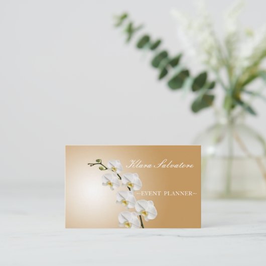 Geweldige mooi perfect orchidee visitekaartje (Staand voorkant)