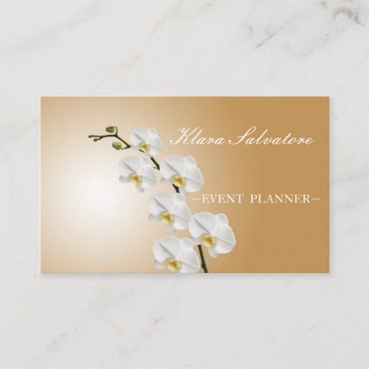 Geweldige mooi perfect orchidee visitekaartje (Voorkant)
