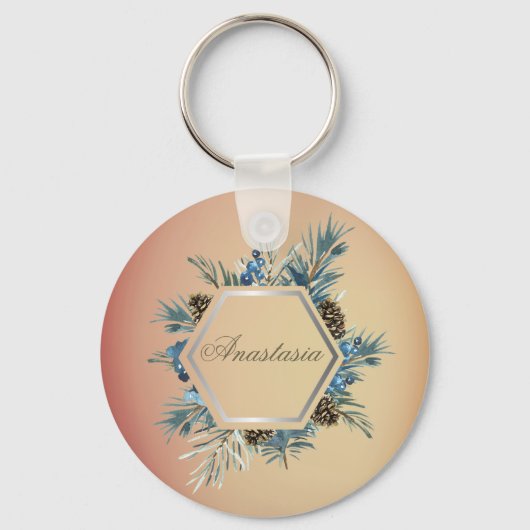 Geweldige, mooie koel met Jouw naam Sleutelhanger (Voorkant)