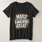 Geweldige motivatie prijsopgave voor moderne tekst grote maat t-shirt (Design voorkant)
