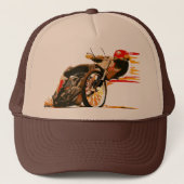 Geweldige motorfiets trucker pet (Voorkant)