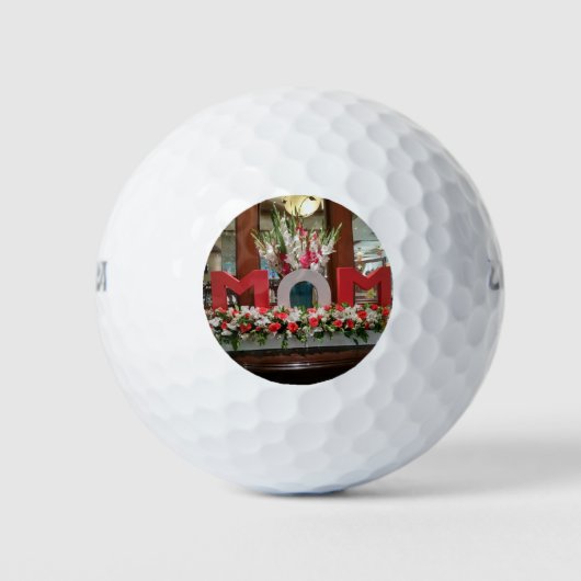 Geweldige Mouther's Day met bedankt kleurrijk Golfballen (Voorkant)