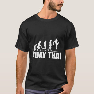 Geweldige Muay Thai Evolutie Geschenk Kickboksen V T-shirt