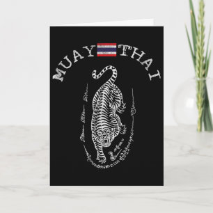 Geweldige Muay Thai Kickboksen Tijger - Heren Dame Kaart