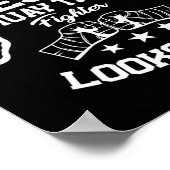 Geweldige Muay Thai-vechter Geschenk Kickboksen Ma Poster (Hoek)