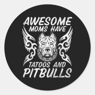 Geweldige muizen hebben Tattoos en stampen Honden  Ronde Sticker