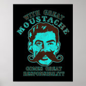 Geweldige mustache afdrukken poster (Voorkant)
