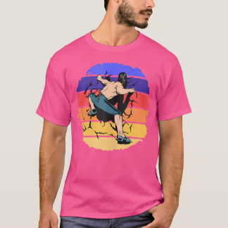 Geweldige Muur Klimmer Rots Berg Klimmen Boulder T-shirt