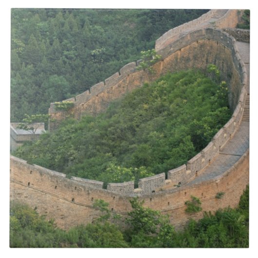 Geweldige muur van China bij Jinshanling, China. Tegeltje (Voorkant)