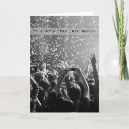 Geweldige muziekviering concertpubliek kaart