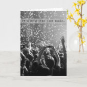 Geweldige muziekviering concertpubliek kaart (Gele Bloem)