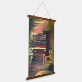 Geweldige mystieke piano-musical hangend wandkleed (Gebogen)