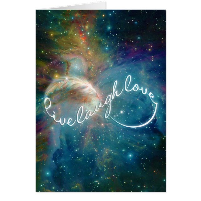 Geweldige mystisch ineindigheidsymbool "Live Laugh (Voorkant)