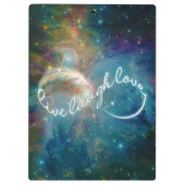 Geweldige mystisch ineindigheidsymbool "Live Laugh Klembord (Achterkant)