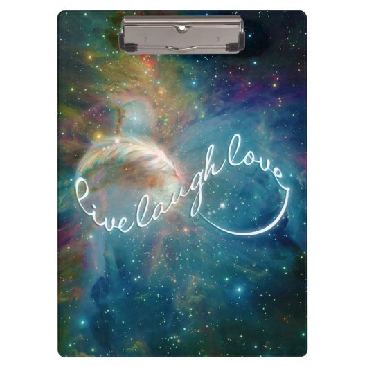 Geweldige mystisch ineindigheidsymbool "Live Laugh Klembord (Voorkant)