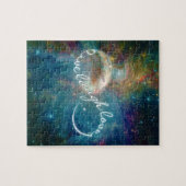 Geweldige mystisch ineindigheidsymbool "Live Laugh Legpuzzel (Horizontaal)