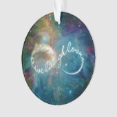 Geweldige mystisch ineindigheidsymbool "Live Laugh Ornament (voorkant)