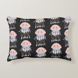 Geweldige  naadloze patronen van kwallen. B Accent Kussen