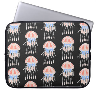 Geweldige naadloze patronen van kwallen. B Laptop Sleeve