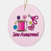 Geweldige naai keramisch ornament (Links)
